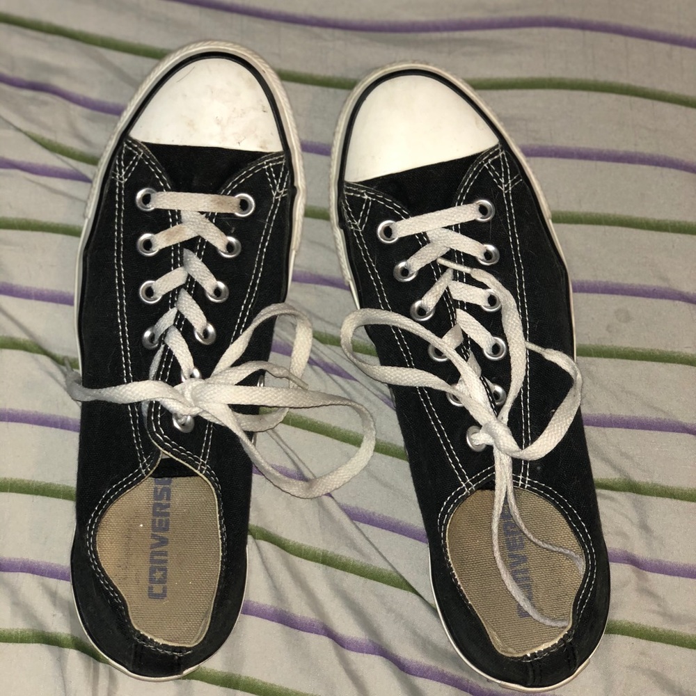 black and white converse